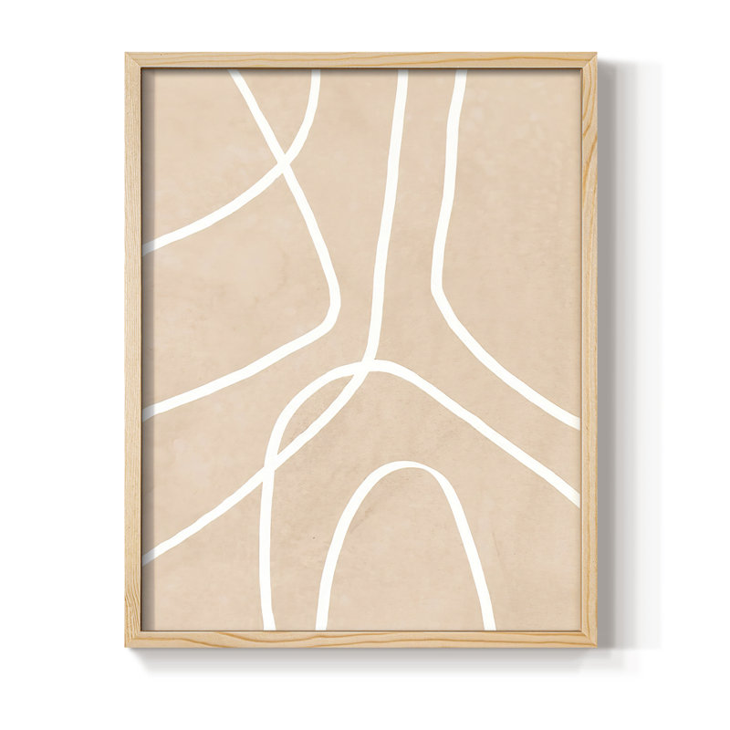 «Clean Contour III», reproduction encadrée - bois massif, H 21 po x l 17 po