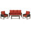 5-person Patio Seating Group With Cushions-1554792191