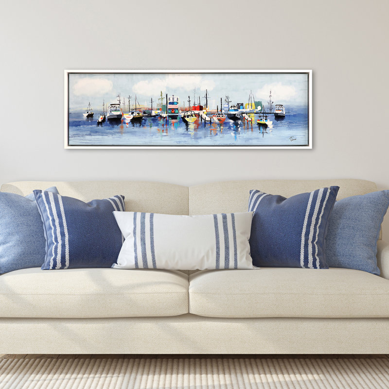 " Marina In The Fog " by Finn Painting Print
