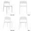 Chaise d'appoint empilable pour salle à manger d'extérieur-465242353