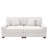 2 - Piece Upholstered Beige Corduroy Modular Sectional Sofa with Pillow Back and Solid Wood Legs-185611588