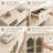 78.74" French Country TV Stand for 75-85 Inch TVs, Cream White TV Console with Arched Fluted Glass Doors & Storage Drawers, Modern Farmhouse Media Cabinet for Living Room