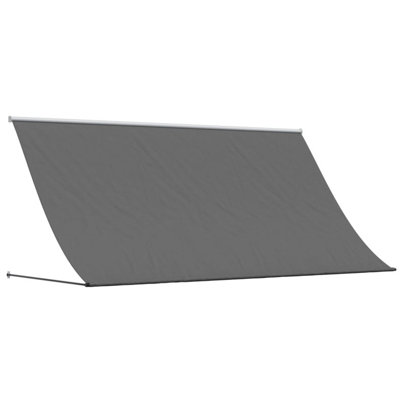 Vidaxl Retractable Awning 59.1"X59.1" Fabric And Steel, Anthracite