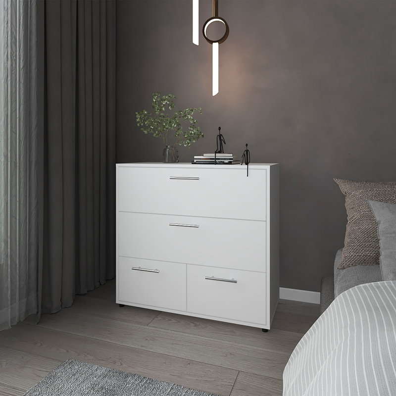 Commode avec 4 tiroirs spacieux