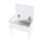 Table de maquillage avec miroir à DEL professionnel, prise de courant, 3 tiroirs, 7 tablettes et tabouret de rangement - blanc, comptoir extensible, rangement intelligent, éclairage réglable, design moderne