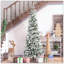 Arbre de Noël artificiel pin illuminé avec des branches réalistes et 668 pointes
