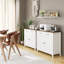 Armoires d'appoint en bois avec 2 tiroirs et 2 portes Ailynn-2144290364