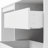 47.2" W White Pantry Cabinet with Hidden Mobile Cart