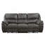 Ensemble de canapé de salon moelleux et moelleux 2 pièces avec canapé inclinable électrique et causeuse gris-1813993964
