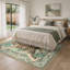 Tapis turquoise antidérapant Veatrice Zephyr-1409611075