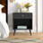 Vansant 1 - Drawer Nightstand with Drawer and Open Compartment, Solid Wood Legs-1069273052