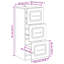 Engineered Wood Rectangle Accent Chest-408760466