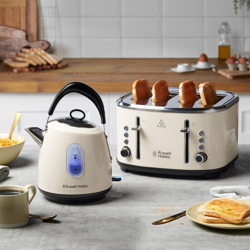 Russell Hobbs Stylevia Kettle Sage , Cream