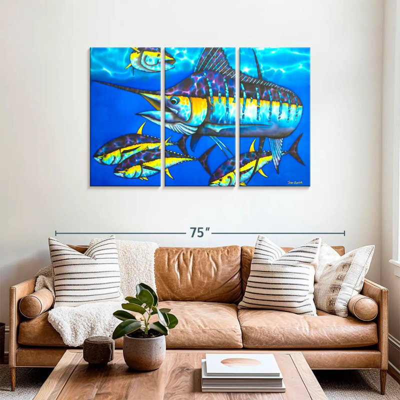 Brampt Majestic Blue, 36" H x 57" W
