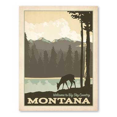 'Big Sky Montana' Vintage Advertisement