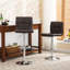 Tabouret de bar pivotant et réglable en similicuir-113610452