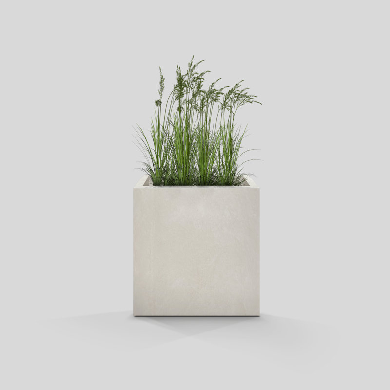 Milard Planter Pot, 12.01" H x 11.81" W x 11.81" D, Black