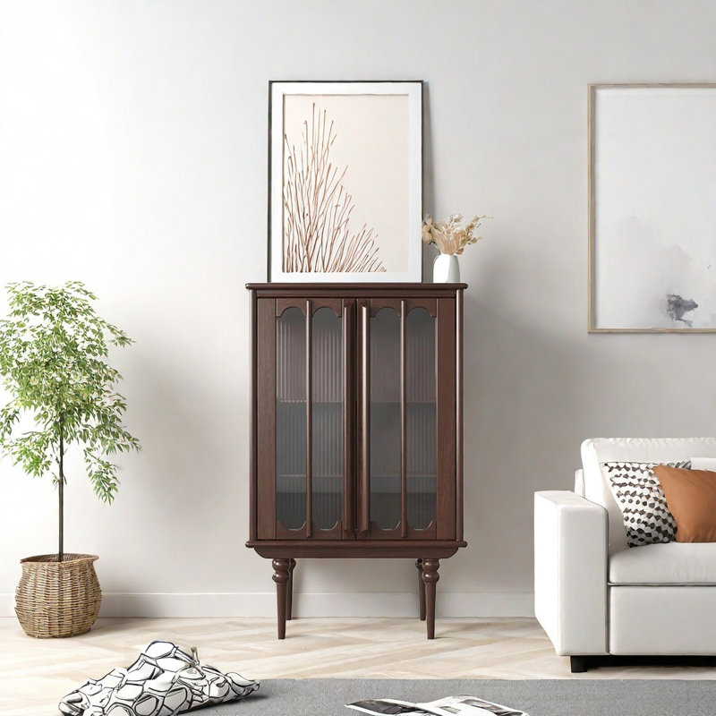Buffet moderne avec 2 portes, Noyer