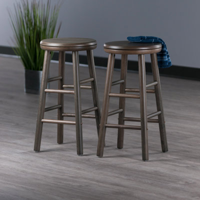 Swivel Solid Wood Counter Stool