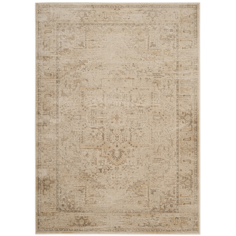 Tapis beige Evanoff, Rectangle 4 pi x 5 pi 7 po