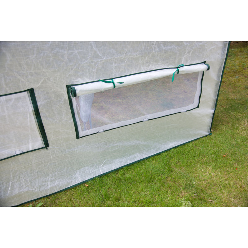 6' x 8' White Pop Up Greenhouse with PVC Cover