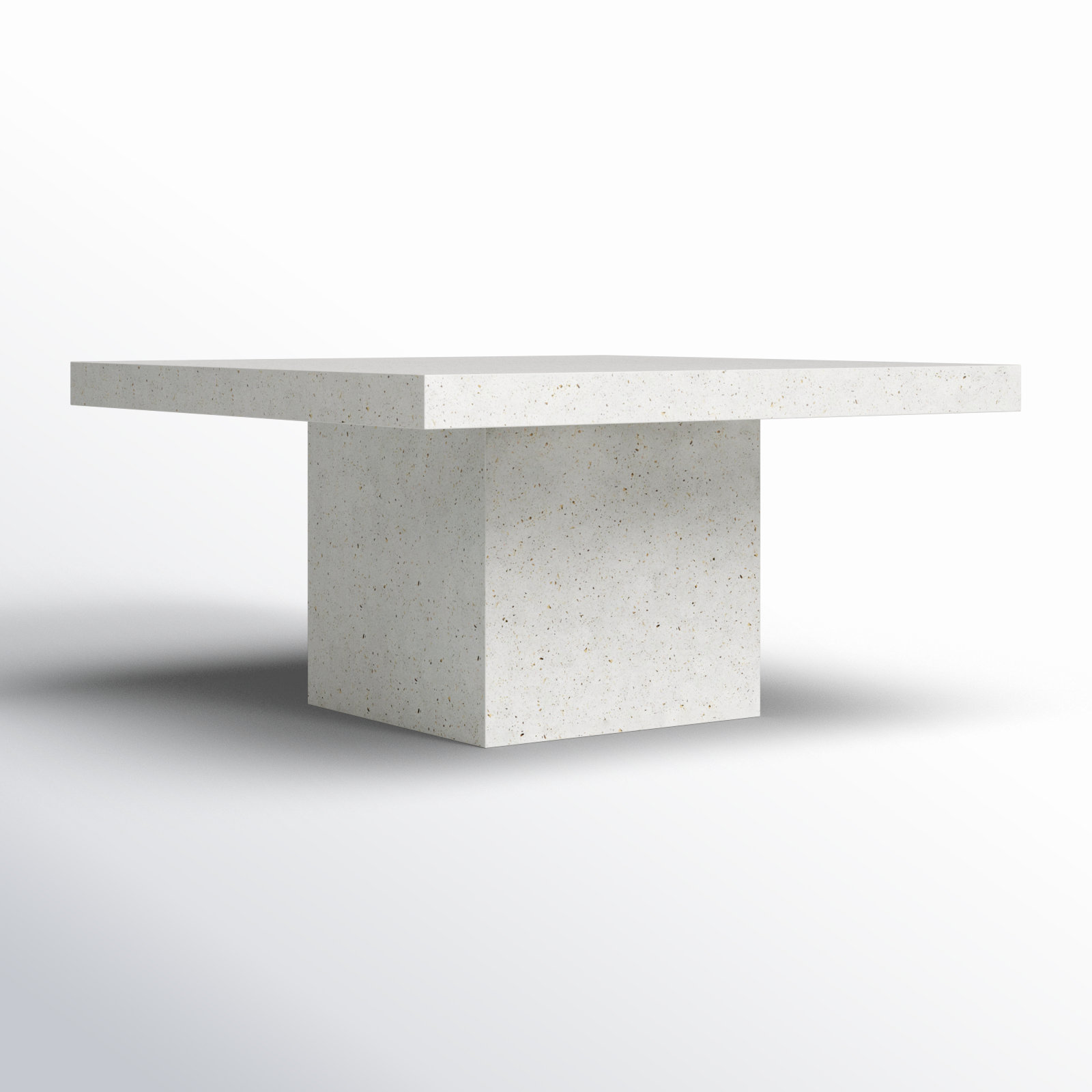 Kareen Dining Table, Ivory Terrazzo, Dining Table (30" Height)