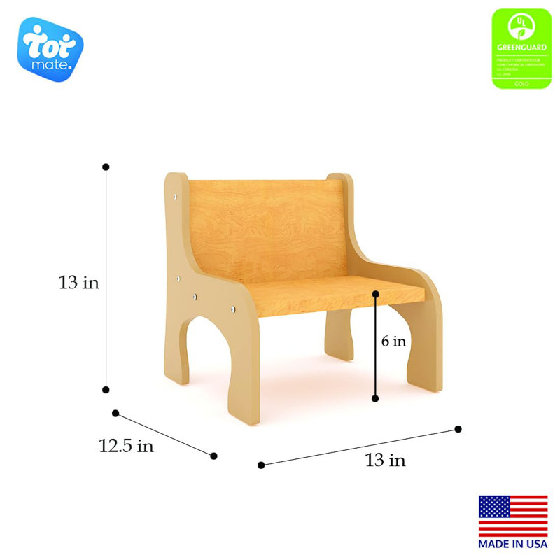 Chaise de classe standard, Érable, Non, 6"