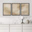 «Neutral Beige Abstract Cloudy Minimal Wall Art», reproduction d'art sur toile encadrée dans la chambre principale-479851079-479851086-479851075