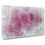 Wall Of Bright Pink Roses In Abstract - Wrapped Canvas-55299920