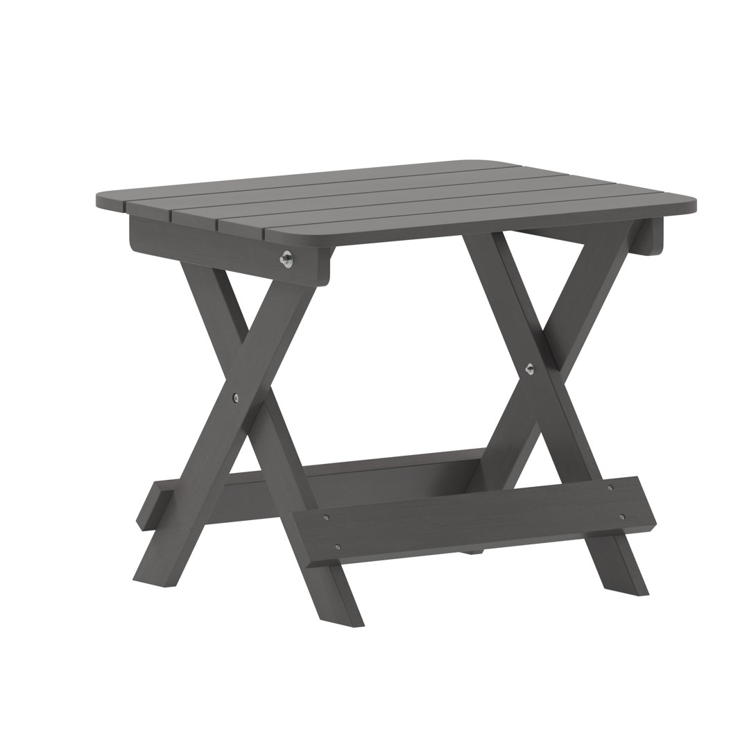 Collis Rectangular Folding Outdoor Side Table , 20'' in. W 20'' in. D Taylor & Logan 