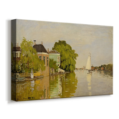 Houses on the Zaan River at Zaandam-Claude Monet-Gallery Wrapped Canvas-1871