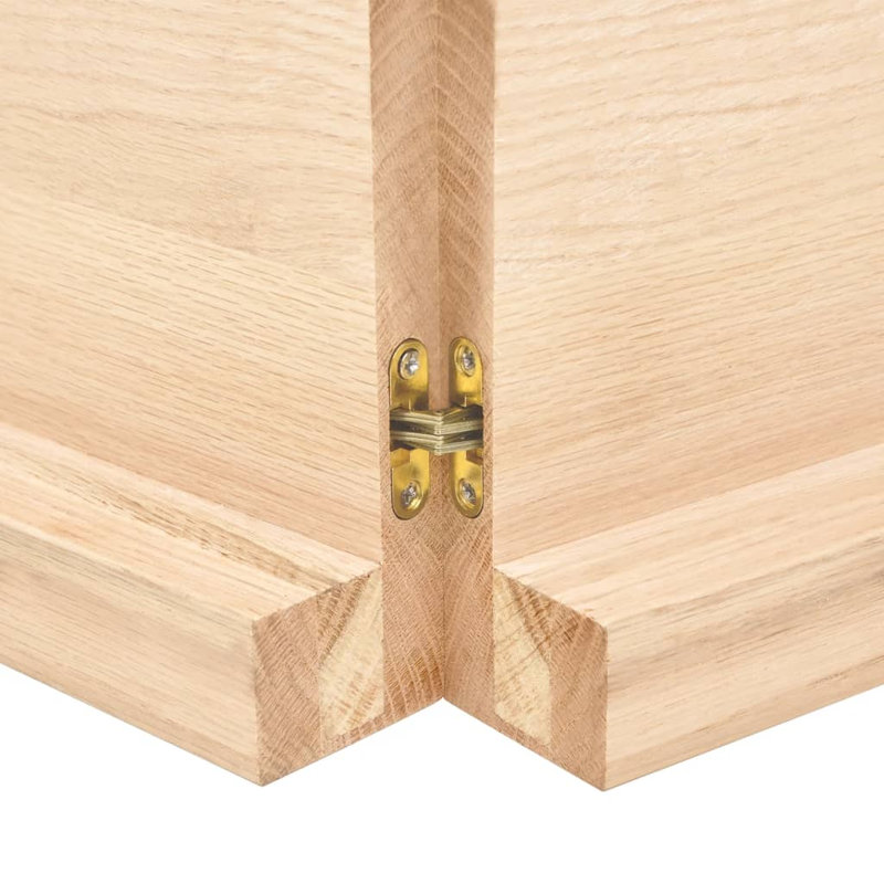 Ayluardo 120cm Solid Wood Bathroom Vanity Top, Natural