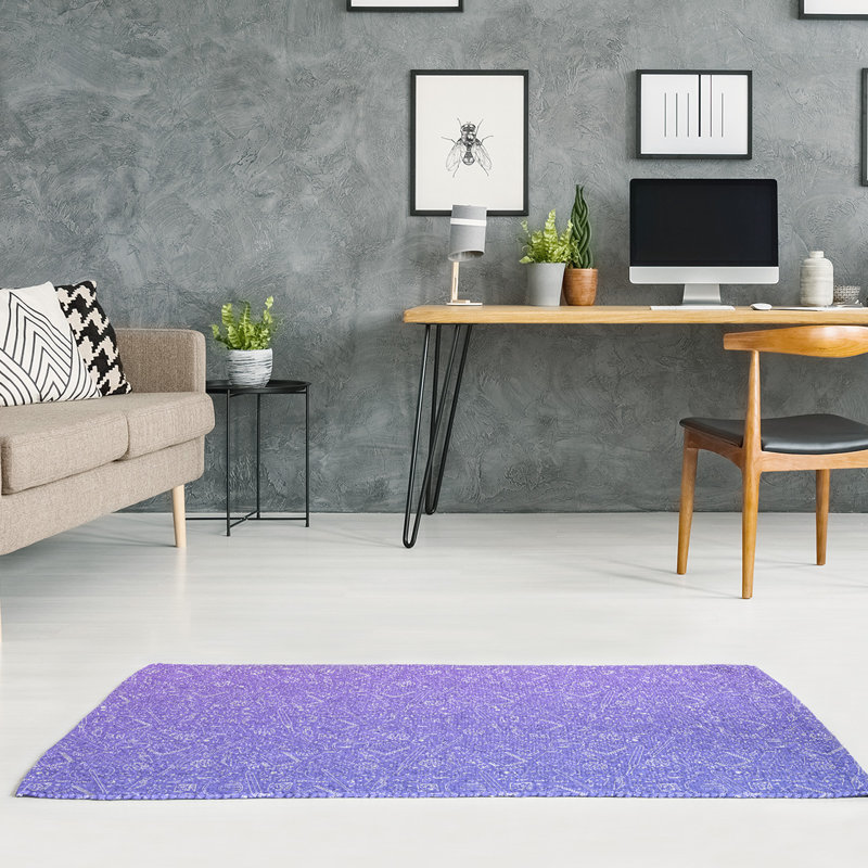 Tapis dégradé moyen orchidées/mauves reg patterns, Rectangle 9 pi x 12 pi