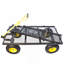Les camions BIG Wagon Cart facilitent le transport du bois de chauffage jaune et noir. La charge statique maximale est de 880 lb.