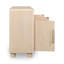 Clifford Four Door Two Shelf Sideboard In White Sand