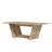 81.5'' Executive Computer Desk With V-Shaped Base, Oak Finish