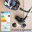 PINETAN DoubleDown Canister Vacuum Cleaner, Bagless, Double HEPA Filters, Auto Rewind, 800W Power