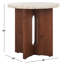 Table d'appoint Malachi Travertine-388039480