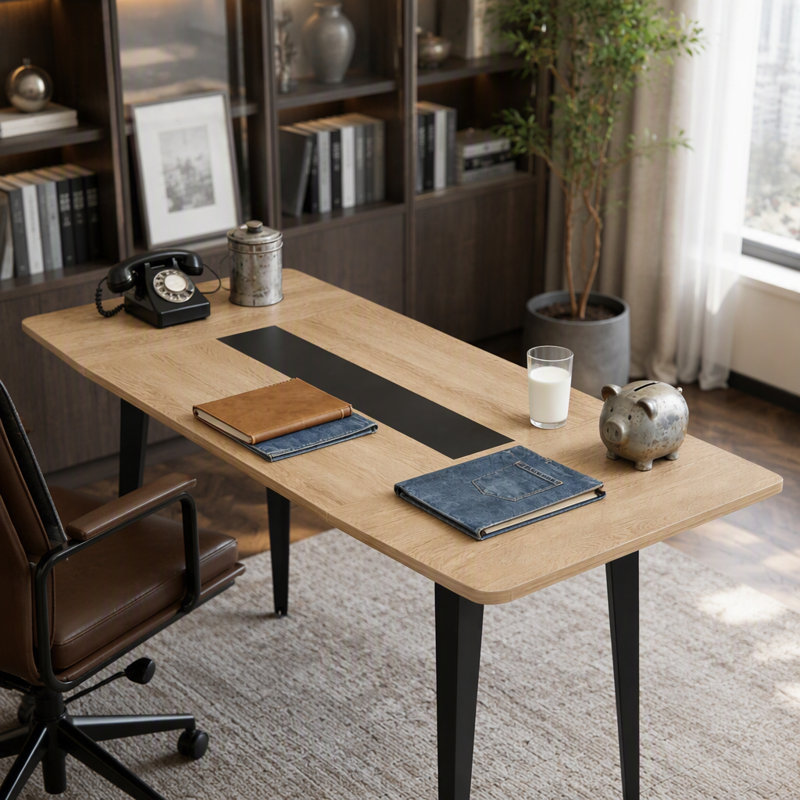 Table de bureau en forme de bateau, table de réunion, table de conférence au design contemporain