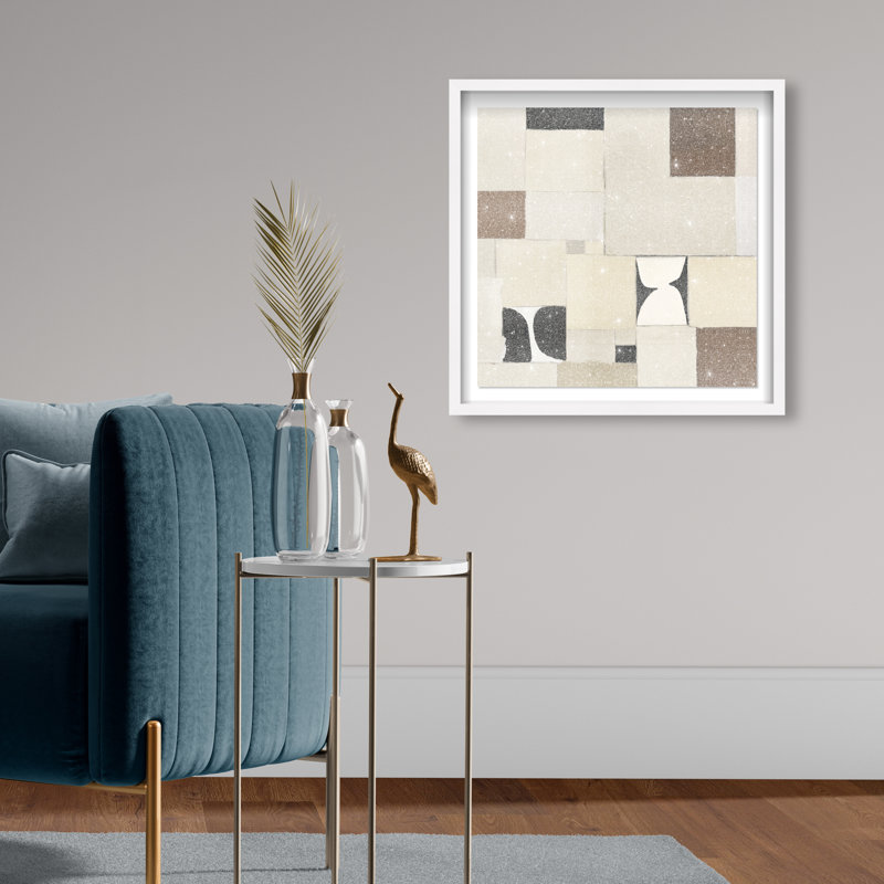 Boho Tiles II Print by Oliver Gal, 21.5"H x 21.5"W, White Shadowbox