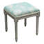 Tabouret de coiffeuse en lin marine-421982507-421982505