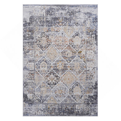 Collection Multi /Traditional Non-Shedding Living Room Bedroom Dining Home Office Stylish And Stain Resistant Area Rug