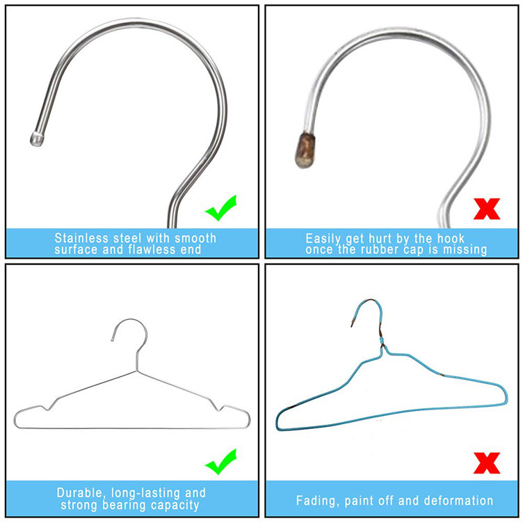 Michi Metal Non-Slip Cascading Hanger for Dress/Shirt/Sweater Rebrilliant