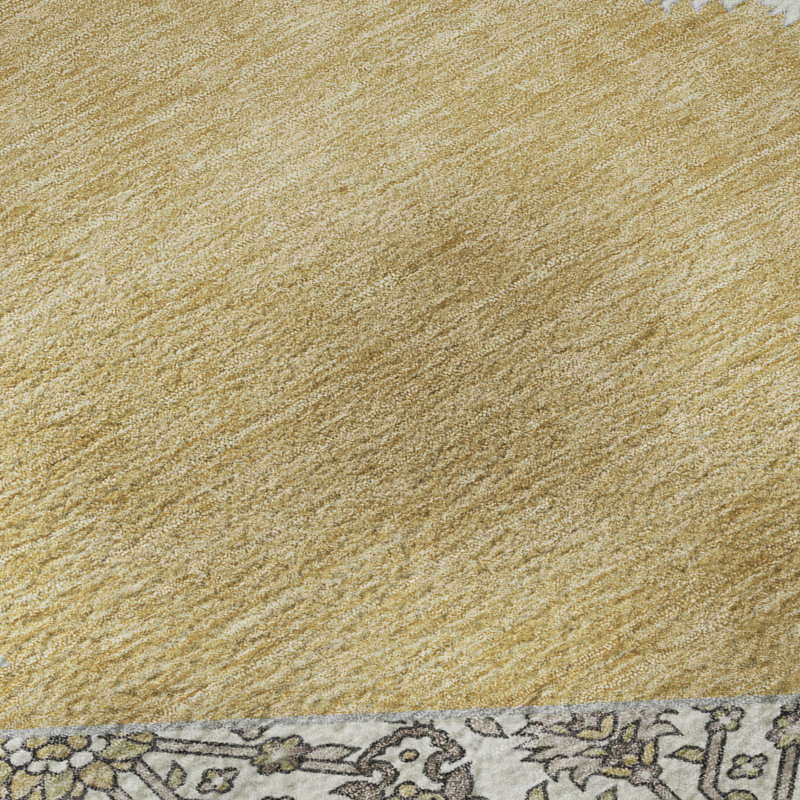 Tapis oriental de qualité supérieure lavable à la machine Jahnke AMF1011, Rectangle 5 pi x 7 pi 6 po