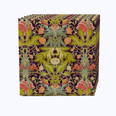 Caramont 100% Cotton Floral Square Napkin