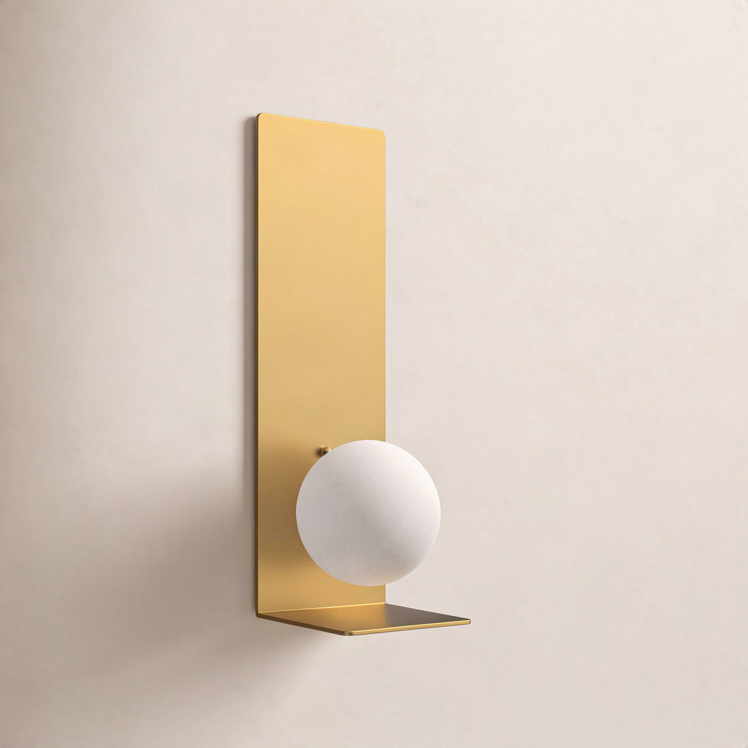 Yiva Single Light Glass Dimmable Flush Mounted Sconce, Aged Brass