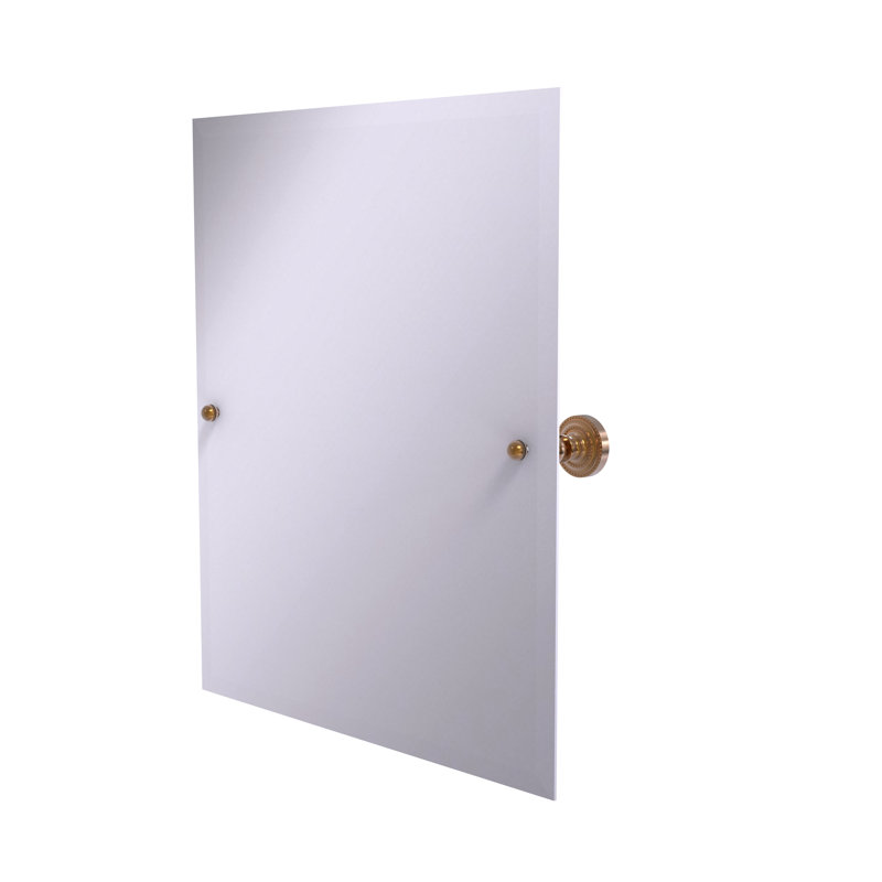 Miroir rectangulaire inclinable 21 "x 26" Dottingham, Bronze brossé, 21" H x 26" W