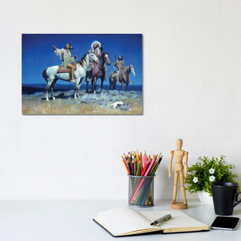 Night Signs by David Mann - Wrapped Canvas Painting, 20.32cm H x 30.48cm W x 1.91cm D