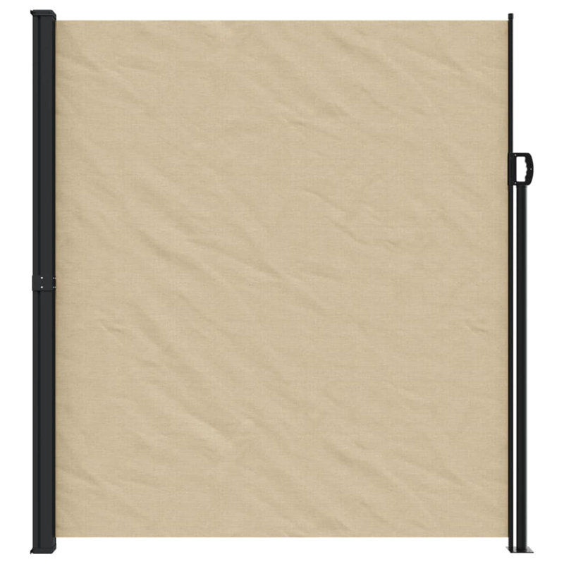 Retractable Side Awning, 220cm H x 300cm W, Beige