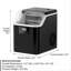Machine à glaçons carrée de comptoir de 20 kg avec double alimentation en eau